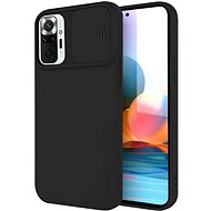 Privacy Lens silikonový kryt na Xiaomi Redmi Note 10, černý - Phone Cover
