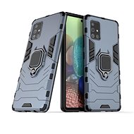 Ring Armor plastový kryt na Samsung Galaxy A71 5G, modrý, 07621 - Phone Cover