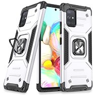Ring Armor plastový kryt na Samsung Galaxy A71, stříbrný - Phone Cover