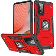 Ring Armor plastic cover for Samsung Galaxy A72 4G, red - Phone Cover