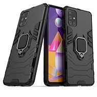 Ring Armor plastový kryt na Samsung Galaxy M31s, černý, 14582 - Phone Cover