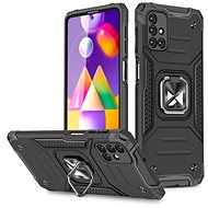 Ring Armor plastový kryt na Samsung Galaxy M31s, černý, 19907 - Phone Cover