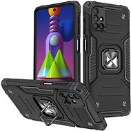 Ring Armor plastový kryt na Samsung Galaxy M51, černý - Phone Cover