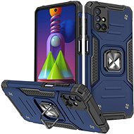 Ring Armor plastový kryt na Samsung Galaxy M51, modrý - Phone Cover
