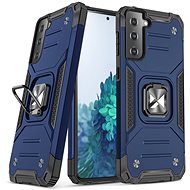 Ring Armor plastový kryt na Samsung Galaxy S21 5G, modrý - Phone Cover