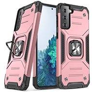 Ring Armor plastový kryt na Samsung Galaxy S21 5G, růžový - Phone Cover