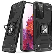 Ring Armor plastový kryt na Samsung Galaxy S22 Ultra, černý, 39827 - Phone Cover