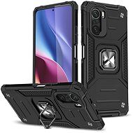 Ring Armor plastový kryt na Xiaomi K40 / Poco F3, černý - Phone Cover