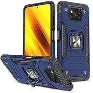 Ring Armor plastový kryt na Xiaomi Poco X3 Pro / Poco X3 NFC, modrý - Phone Cover