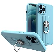 Ring silikonový kryt na iPhone 13 Pro, světlomodrý - Phone Cover