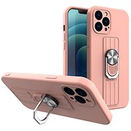 Ring silicone cover for Samsung Galaxy A13 5G, pink - Phone Cover