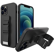 Rope silikonový kryt na Samsung Galaxy A12, černý - Phone Cover