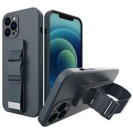 Rope silikonový kryt na Samsung Galaxy A12, tmavěmodrý - Phone Cover