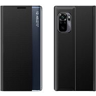 Sleep Case Smart Window knížkové pouzdro na Xiaomi Redmi K40 / Poco F3, černé - Phone Case