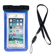 Swimming Bag vodotesné puzdro na mobil 6,7", modré - Puzdro na mobil