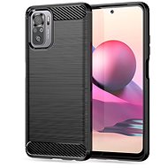 Tech-Protect Carbon silikonový kryt na Xiaomi Redmi Note 10 / 10S, černý - Phone Cover