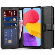 Tech-Protect Wallet knížkové pouzdro na Samsung Galaxy M13, černé - Phone Case