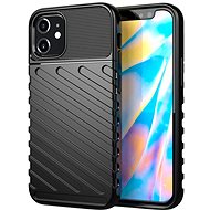 Thunder silikonový kryt na iPhone 12 / 12 Pro, černý - Phone Cover