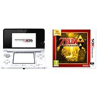 Nintendo 3DS White + The Legend of Zelda A Link Between Worlds - Game Console