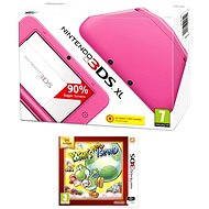 Nintendo 3DS XL Pink + Yoshi &#39;s New Island Select - Herná konzola