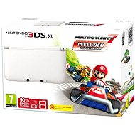 Nintendo 3DS XL White + Mario Kart - Game Console
