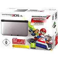  Nintendo 3DS XL Black + Silver + Mario Kart 7  - Game Console