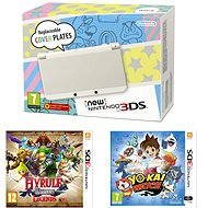 NEW Nintendo 3DS White + YO-KAI WATCH + Hyrule Warrior - Game Console