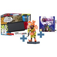 Nintendo 3DS NEW Black + Mask + Majora's game figurine Skull Kid - Game Console