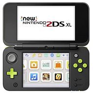 NEW Nintendo 2DS XL Black & Lime Green + Mario Kart 7 - Game Console