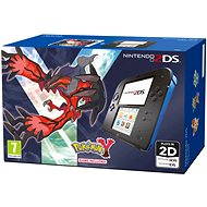  Nintendo 2DS Black &amp; Blue Pokemon + Y  - Game Console