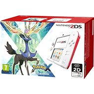  Nintendo 2DS White &amp; Red + Pokemon X  - Game Console