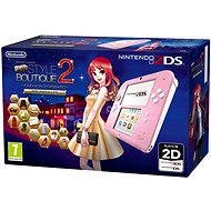 Nintendo 2DS Pink &amp; White + New Style Boutique 2 - Game Console