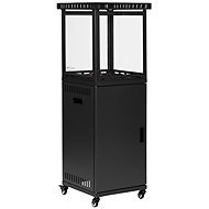 MultiGarden FPS-B-02 Teraszfűtő, gázos, üvegborítással, 13 kW, fekete - Kültéri fűtés