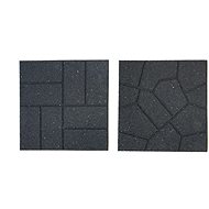 MULTY HOME Brickface tile 40 × 40 cm, double-sided, grey, rubber - Plastic Tiles