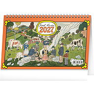 Josef Lada 2027 Calendar, 23.1 × 14.5cm - Desk Calendar