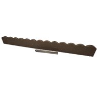 Multy Home Scalloped Grass edging rubber including nails 120 cm, brown - Lawn Edging