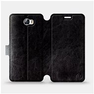 Flip case for Huawei Y5 II in Black & Orange with orange interior - Phone Cover