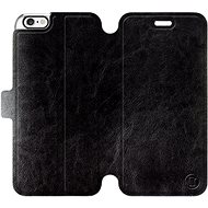 Flip case for Apple iPhone 6 / iPhone 6s in Black&Gray with grey interior - Phone Cover