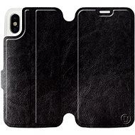 Flip case for Apple iPhone X in Black&Gray with grey interior - Phone Cover