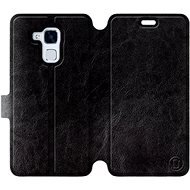 Flip puzdro na mobil Honor 7 Lite vo vyhotovení Black & Gray so sivým vnútrom - Kryt na mobil