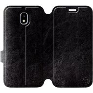 Flip case for Samsung Galaxy J3 2017 in Black&Gray with grey interior - Phone Cover