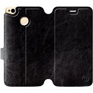 Flip case for Xiaomi Redmi 4X in Black&Gray with grey interior - Phone Cover