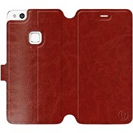 Flip case for Huawei P10 Lite in Brown&Gray with grey interior - Phone Cover