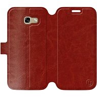 Flip case for Samsung Galaxy A3 2017 in Brown&Gray with grey interior - Phone Cover