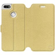 Flip case for Huawei P9 Lite mini in Gold&Orange with orange interior - Phone Cover