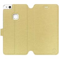Flip case for Huawei P10 Lite in Gold&Gray with grey interior - Phone Cover