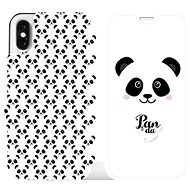 Flip case for Apple iPhone X - M030P Panda Amálka - Phone Cover