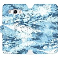 Flip mobile phone case Samsung Galaxy J5 2016 - M058S Light blue horizontal feathers - Phone Cover