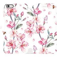 Flip Mobile Case Apple iPhone 6 / iPhone 6s - M124S Pink Flowers - Phone Cover