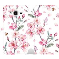 Flip case for Samsung Galaxy J3 2016 - M124S Pink flowers - Phone Cover